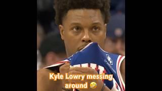 Kyle Lowry messing with X teammates