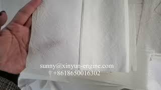 Effect of full embossing facial tissue pattern