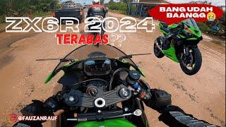 MOGE NYEBRANG SUNGAI DEMI INI⁉️ ZX6R 636 2024 ENAK BANGET