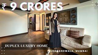 Touring a LUXURIOUS 4BHK Duplex Apartment in Lokhandwala backroad, Mumbai