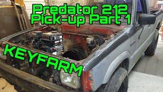 Predator 212 gokart truck. A 6.5 horsepower Keyfarm truck companion to the predator 212 tractor.