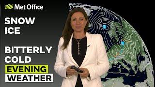 19/11/24 - A cold night with snow in places-  Evening Weather Forecast UK – Met Office Weather