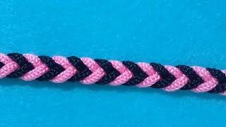 Membuat gelang tali kur motif arrow//Paracord//Rope//Macrame bracelet//Friendship bracelet