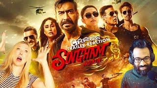 Singham Again Trailer Reaction @D54pod | Ajay Devgn, Akshay Kumar, Ranveer Singh, Arjun Kappor!