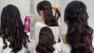 Wedding | Bridesmaid Hairstyle Half Up Half Down