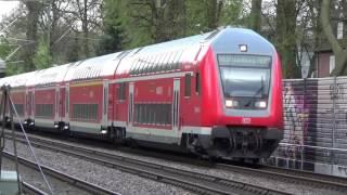 Regionalexpress RE 8 - Umleitungsverkehr auf der Güterumgehungsbahn (Hamburg Ostern 2017)