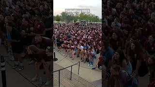 Gathering 2023: First Yell Practice on Campus