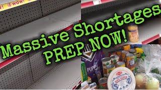 Massive Shortages/Prepper Pantry haul/Winter storms coming