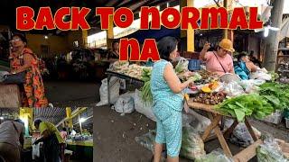 Napatakbo nanaman sa palengke kahit lingo | Balik na sa normal ang sitwasyon