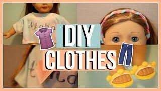 DIY SUMMER CLOTHES | Diy American Girl Doll Tumblr Clothing