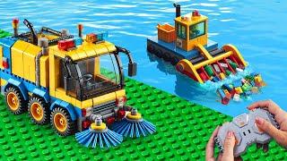 Building LEGO Cleaning Machine: Clean Street and Water