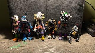 All my Fnaf Ruin Action Figures