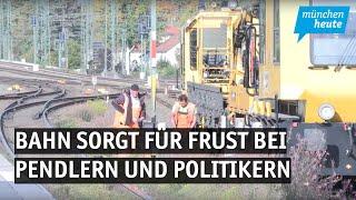 Bauarbeiten verschoben - Bahn sorgt für Frust bei Pendlern und Politikern