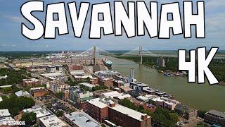 Savannah Georgia 4K  / The Hostess City of the South  (DJI Mavic Air 2 Drone Footage)