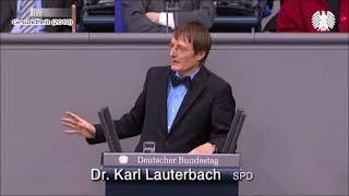 Karl Lauterbach über die Pharmaindustrie