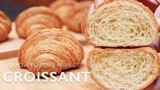  How to make perfect CROISSANT at home  (by hand) / Real Paris CROISSANT / Viennoiserie / 크로와상 만들기