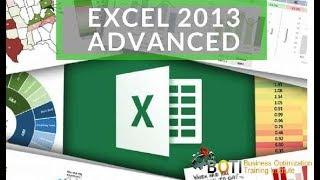 Advanced  Excel Training Course