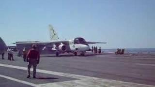 S-3B Viking Catapult Shot Off An Aircraft Carrier