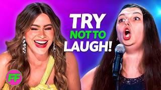 TRY NOT TO LAUGH  FUNNIEST Auditions On Got Talent 2024 