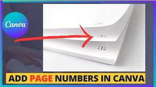 How to Add Page Numbers in Canva (Quick & EASY!) | Canva Tutorial 2024