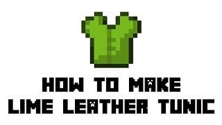 Minecraft Survival: How to Make Lime Leather Tunic