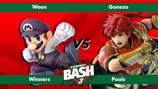 Gourmet Bash #3 - Ween (Mario) vs Gonezo (Roy) - Ultimate Singles - Pools