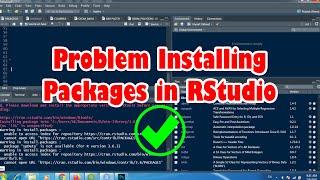 Problem Installing Packages in RStudio