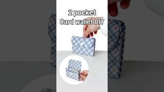 DIY Card Wallet Tutorial  🪪 easy sewing / 2단 카드지갑 만들기