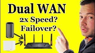  Dual WAN Settings - 2x Speed With 2 ISP's? - Asus Demo -  Failover Backup Instructions