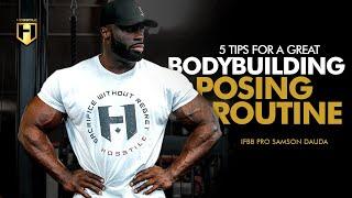 5 Tips for a Great Bodybuilding Posing Routine | IFBB Pro Samson Dauda