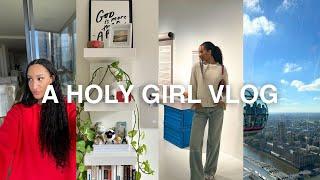 VLOG| Cleaning, going on the London Eye, Japan house & getting a new Bible 