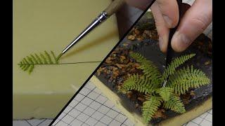 How to make Fern for Diorama / Tutorial