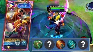 WHEN SUPREME SUN ABUSE THIS NEW BUILD AND EMBLEM IN SOLO RANKED GAME!! (must try) | Mobile Legends