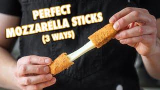 Cheesy Homemade Mozzarella Sticks (3 Ways) | 3 Million Subscriber Special