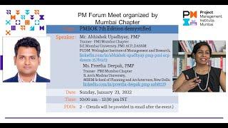 PMI Mumbai PMI Forum   PMBOK 7th Edition demystified by Mr. Abhishek & Ms. Preetha Deepak