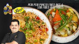 Peri Peri Paneer Fried Rice | Stir fried vegetables | Chinese cuisine | Chef Venkatesh Bhat