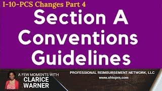 Medical Coding | I-10 PCS Guidelines Part 4 | Conventions