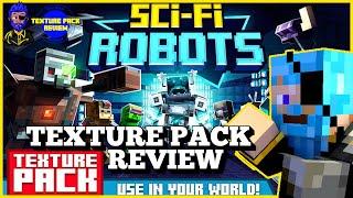 Sci-Fi Robots Texture Pack - Daz Man Minecraft Texture Pack Review - Minecraft Bedrock