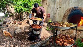 How do people live in the Holy Land? Old cooking methods in our village!!