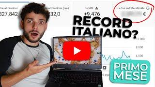 Quanto Ho GUADAGNATO su YOUTUBE il primo mese di MONETIZZAZIONE