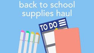 back to school supplies haul 2020 (college senior edition)