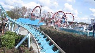 Shockwave Front Row on-ride HD POV Drayton Manor