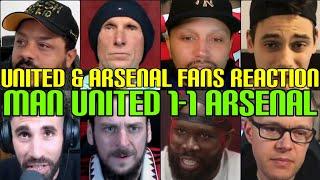 UNITED & ARSENAL FANS REACTION TO MAN UNITED 1-1 ARSENAL | FANS CHANNEL