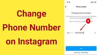 how to change phone number on Instagram | Instagram phone number change | change mobile number Insta