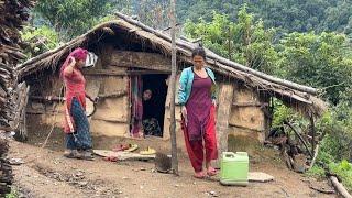 Nepali Mountain Village Lifestyle | Most Peaceful And Relaxing Mountain Village Life | Food Cooking