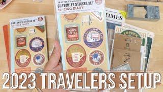 2023 Travelers Notebook | 2023 Travelers Cafe Unboxing | 2023 Travelers Setup