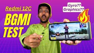 Redmi 12C PUBG / BGMI Gaming Test - Graphics, Gyroscope, Sensitivity, Heating Issue?