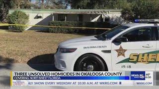 Three unsolved homicides in Okaloosa County