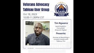 Viz for Vets with Tableau Tim - October 18, 2023