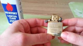 Как правильно заправить зажигалку Zippo